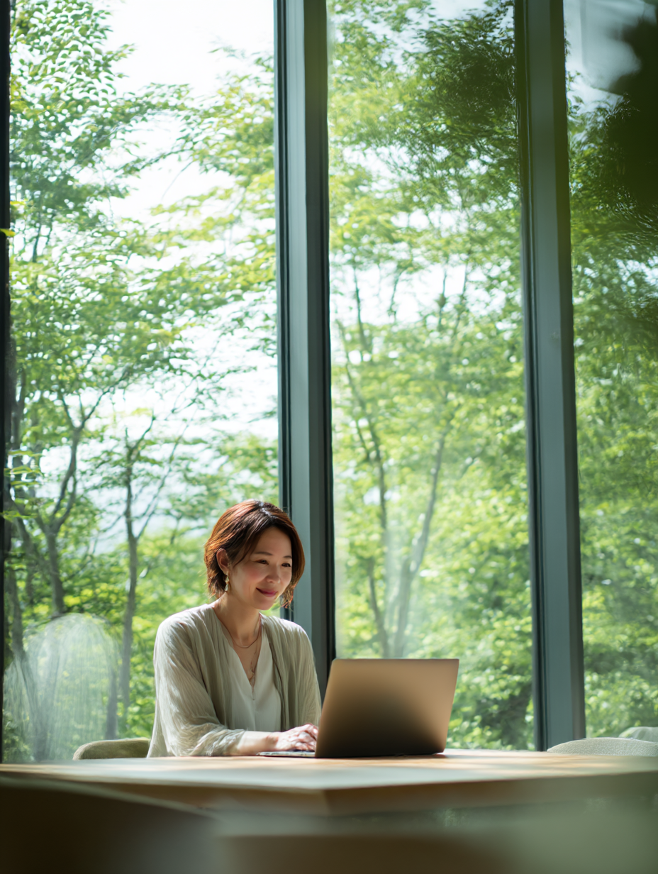 北海道の自然と働く人のイメージ